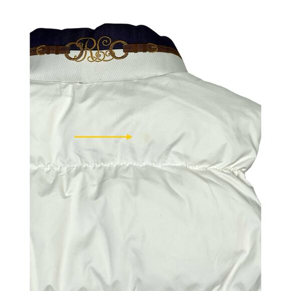Ralph Lauren County Riders Jockey Vest Pony Reversible Down Vest Girl’s Medium - Picture 11 of 15